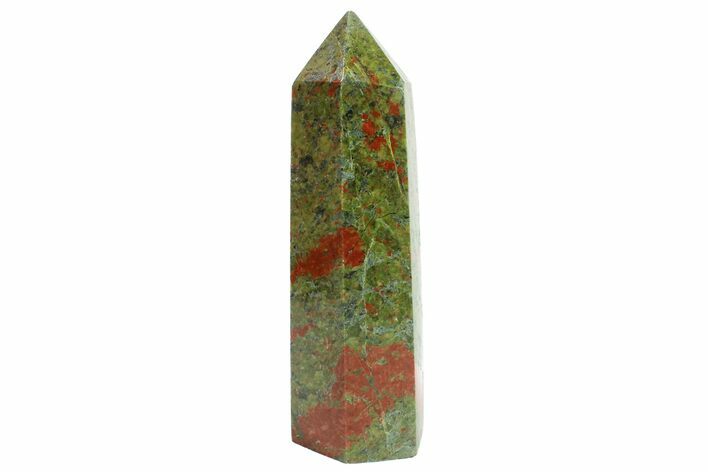 Tall, Polished Unakite Obelisk - South Africa #151882